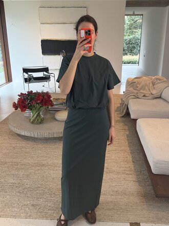 RE/BORN Raffa T-shirt - Forest Green