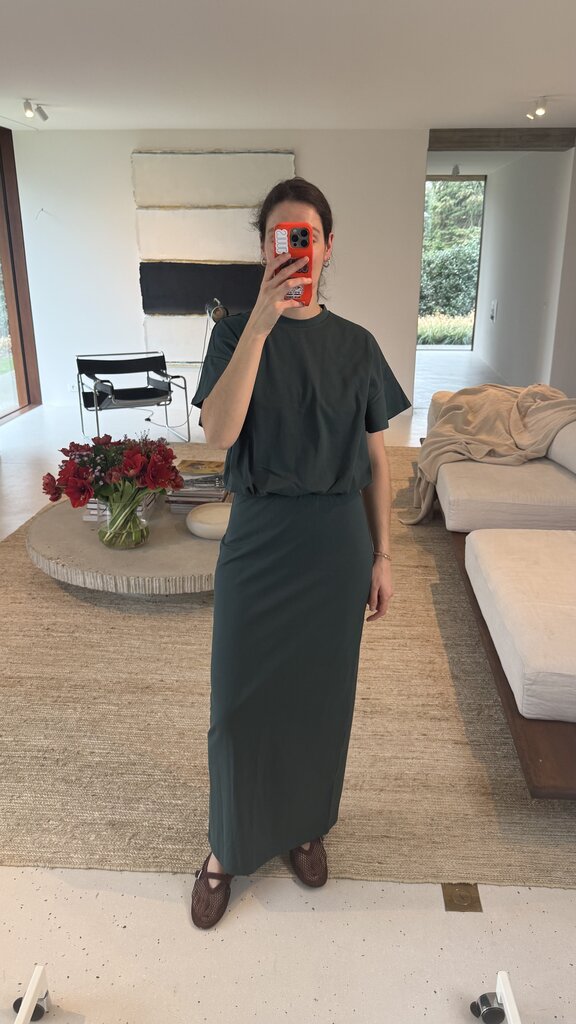 RE/BORN Raffa T-shirt - Forest Green