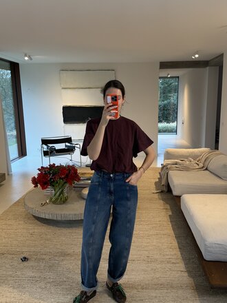 RE/BORN Raffa T-shirt - Vino