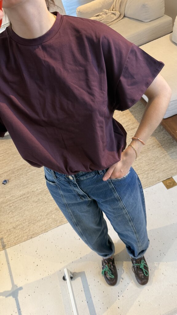 RE/BORN Raffa T-shirt - Vino