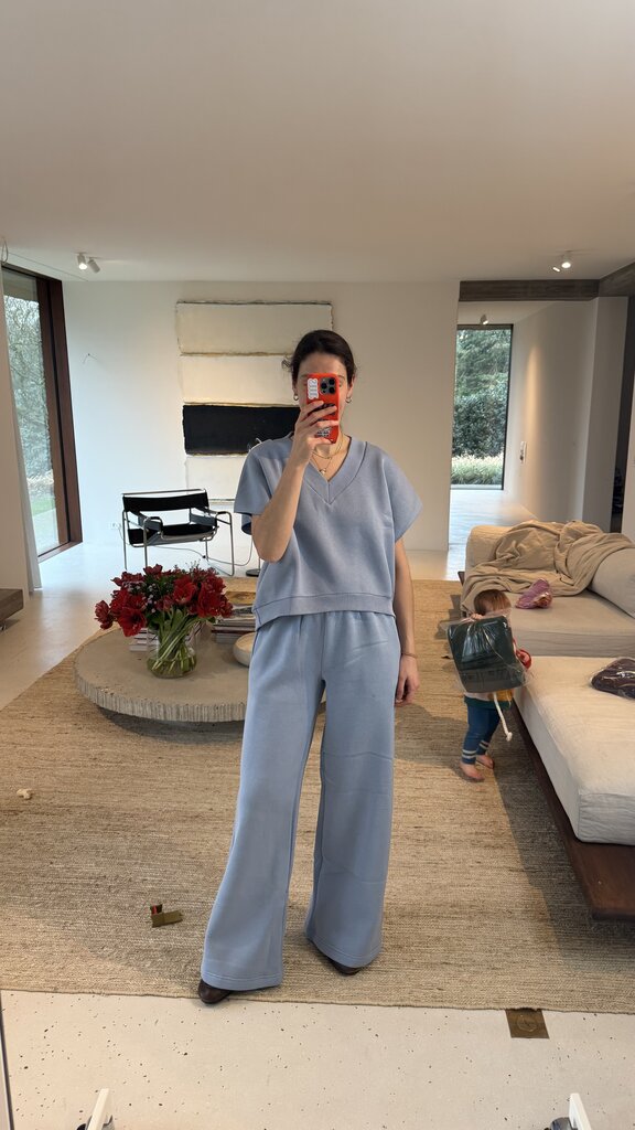 RE/BORN Barcelona sweater - Light blue