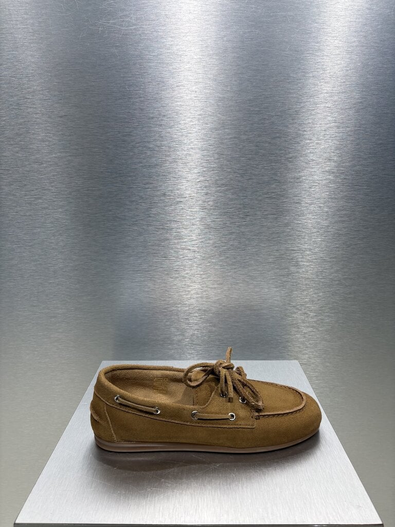 Posa Boat Loafer Suede - Camel