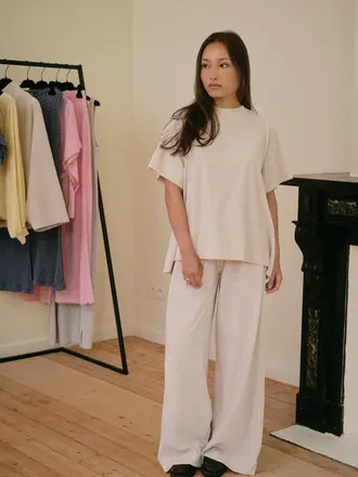 Love Sundaily Valma T-shirt - Beige Melange