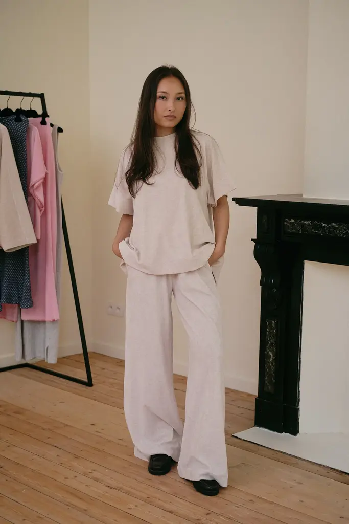 Love Sundaily Berro Pants - Beige Melange