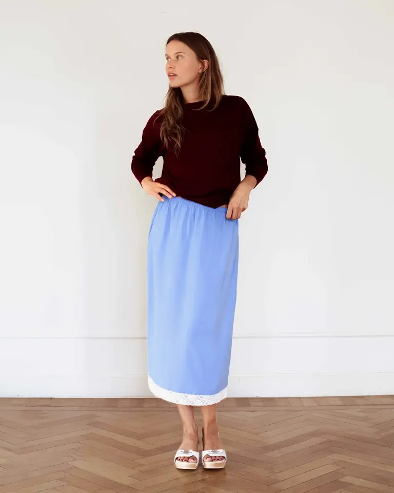 Raff Collective Rosette Knit - Burgundy