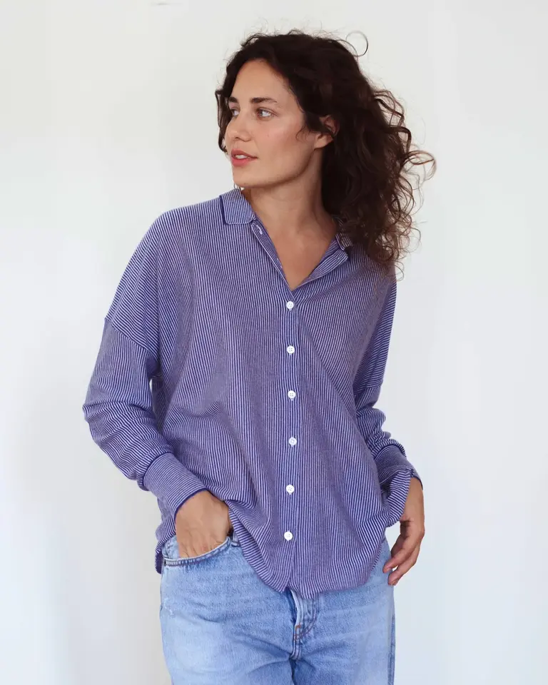 Raff Collective Do Stripe Knit - Blue/White