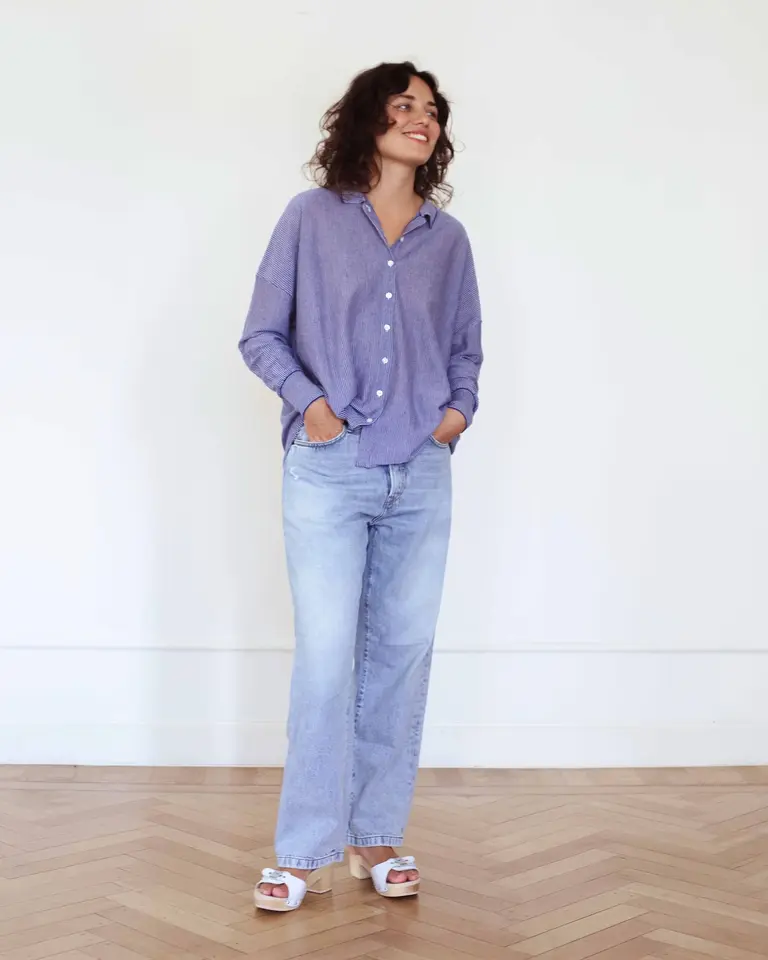 Raff Collective Do Stripe Knit - Blue/White