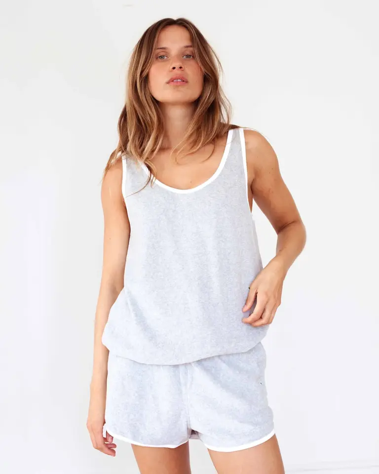Raff Collective Renee Top - Grey Melange