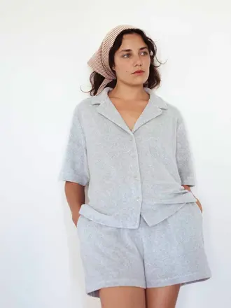 Raff Collective Bobby Shirt - Grey Melange