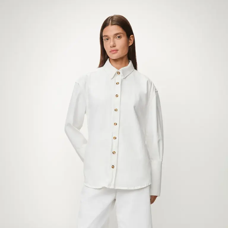 Lois Lily Overshirt - White