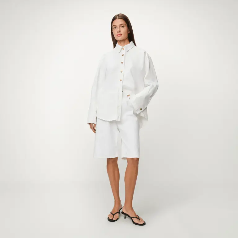 Lois Lily Overshirt - White