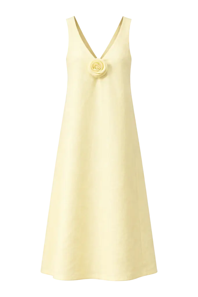 Rhune Aurelia Dress - Yellow Linen