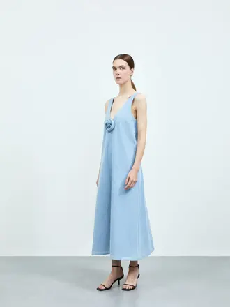 Rhune Aurelia Dress - Light Blue