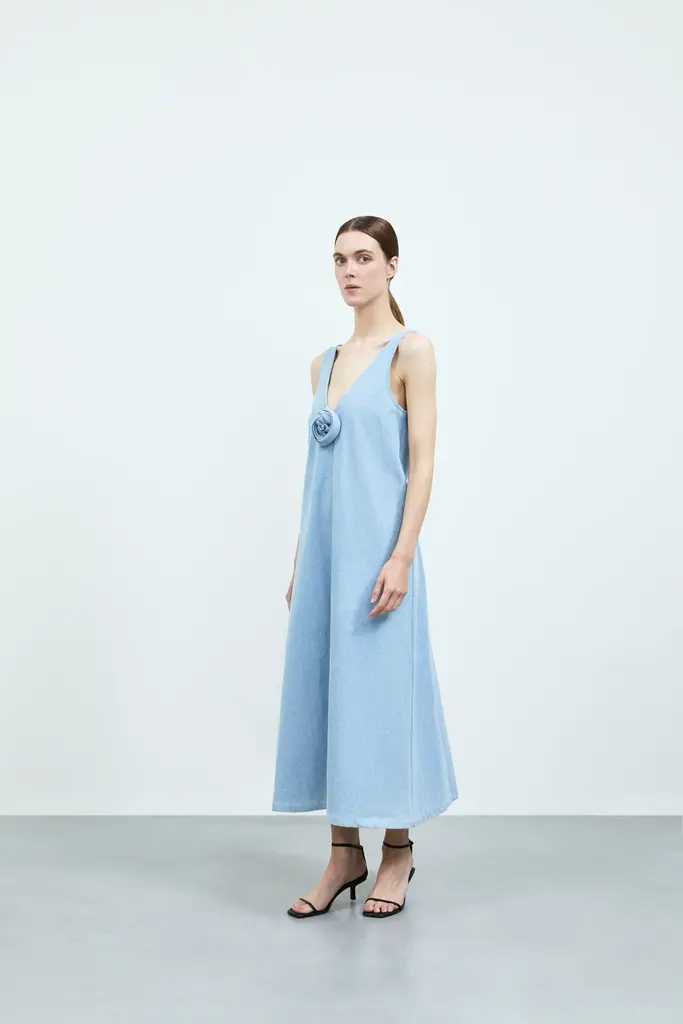 Rhune Aurelia Dress - Light Blue