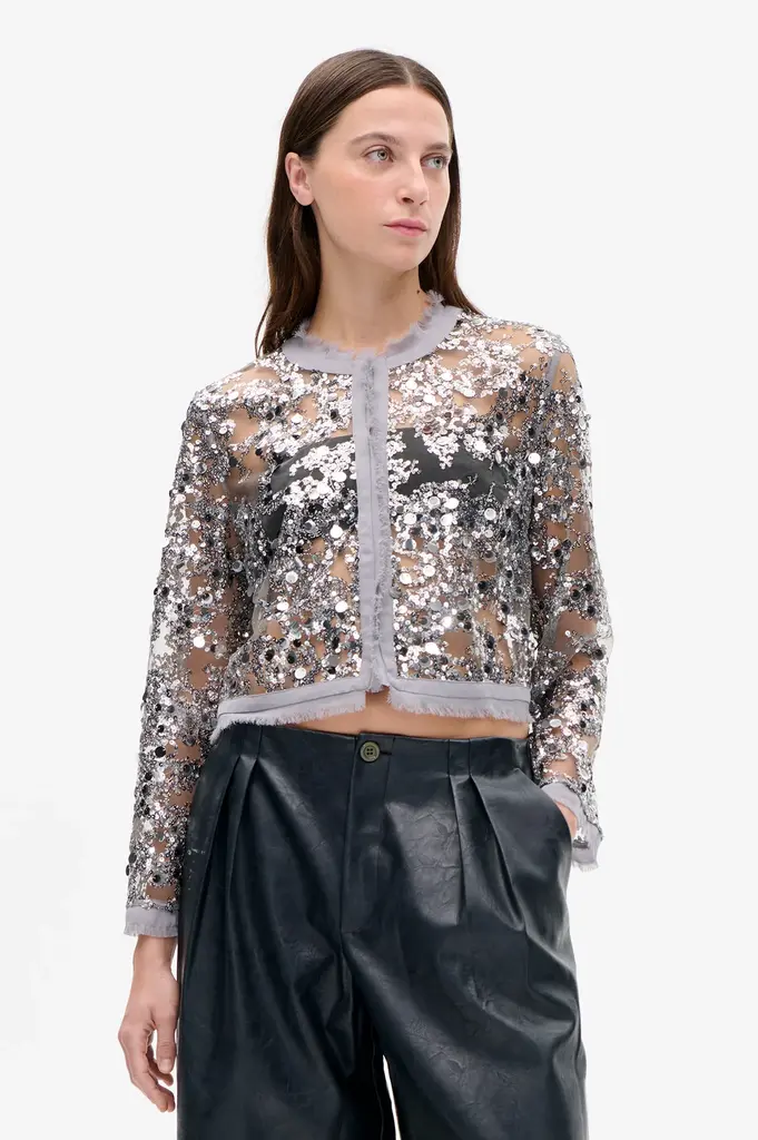 Baum und Pferdgarten Bethina Top - Grey Sequins