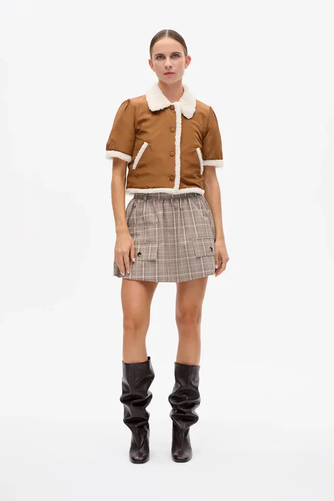 Baum und Pferdgarten Samaya Skirt - Brown Mini Check