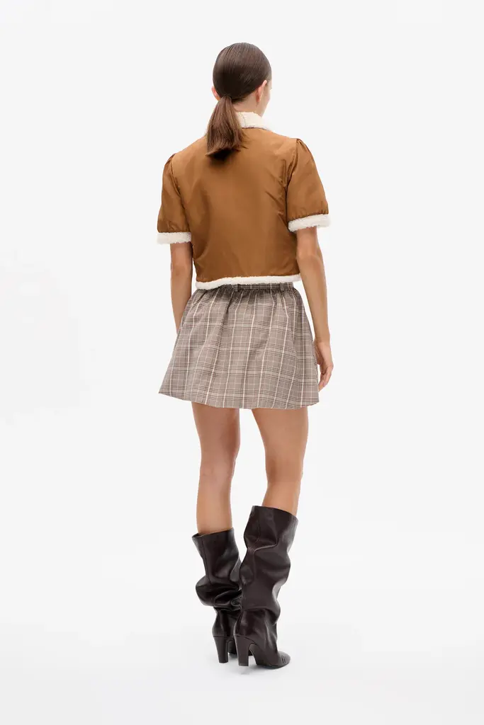 Baum und Pferdgarten Samaya Skirt - Brown Mini Check