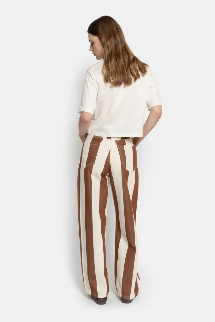 Âme Antwerp Mimi Pants - White/Camel