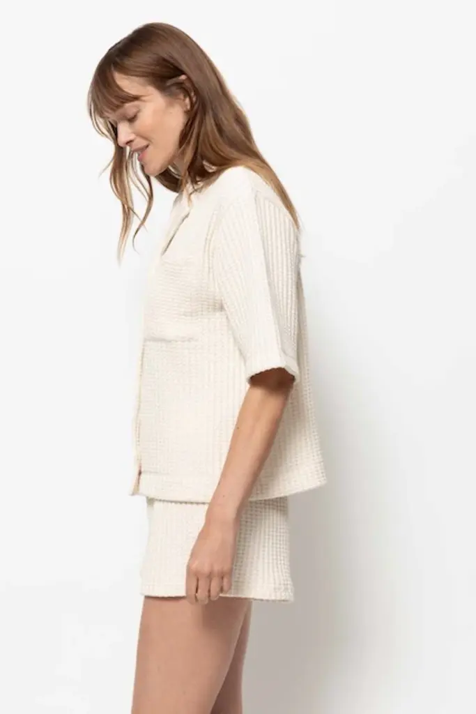 Âme Antwerp Nolly Jacquard Shirt - Ecru