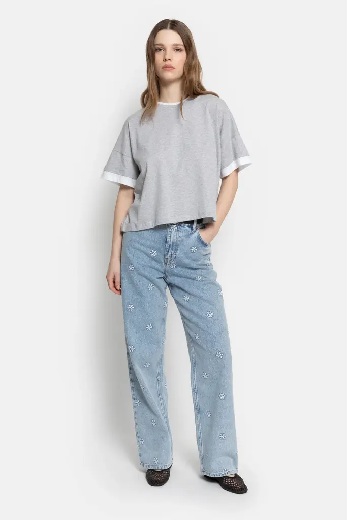 Âme Antwerp Nouveau T-shirt - Marled Grey