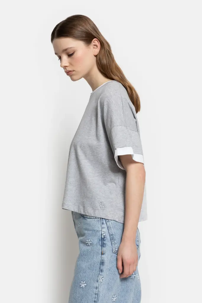 Âme Antwerp Nouveau T-shirt - Marled Grey