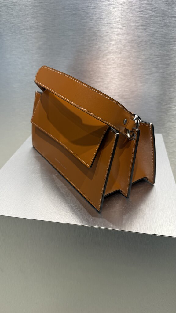 Zarina Rouge Leo Handbag - Peanut Butter Patent