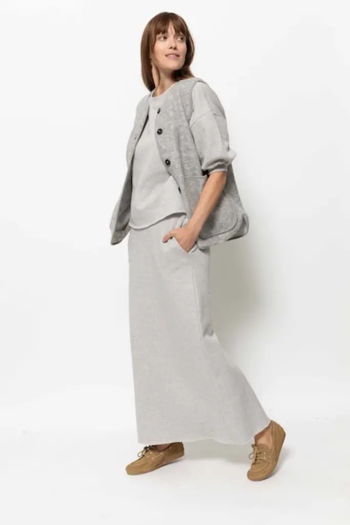 Âme Antwerp Kravitz Skirt - Marled Grey
