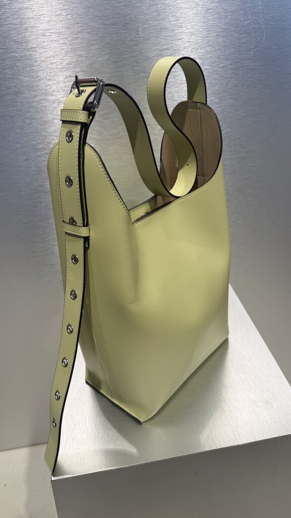 Zarina Rouge Liz Bucket Handbag - Pistachio