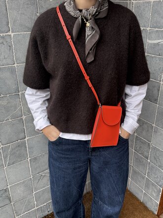 Zarina Rouge Billie Phone Pouch - Mango