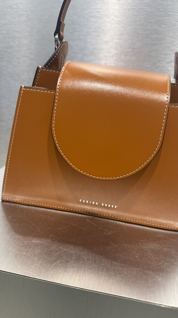 Zarina Rouge Anna Handbag - Peanut Butter Patent