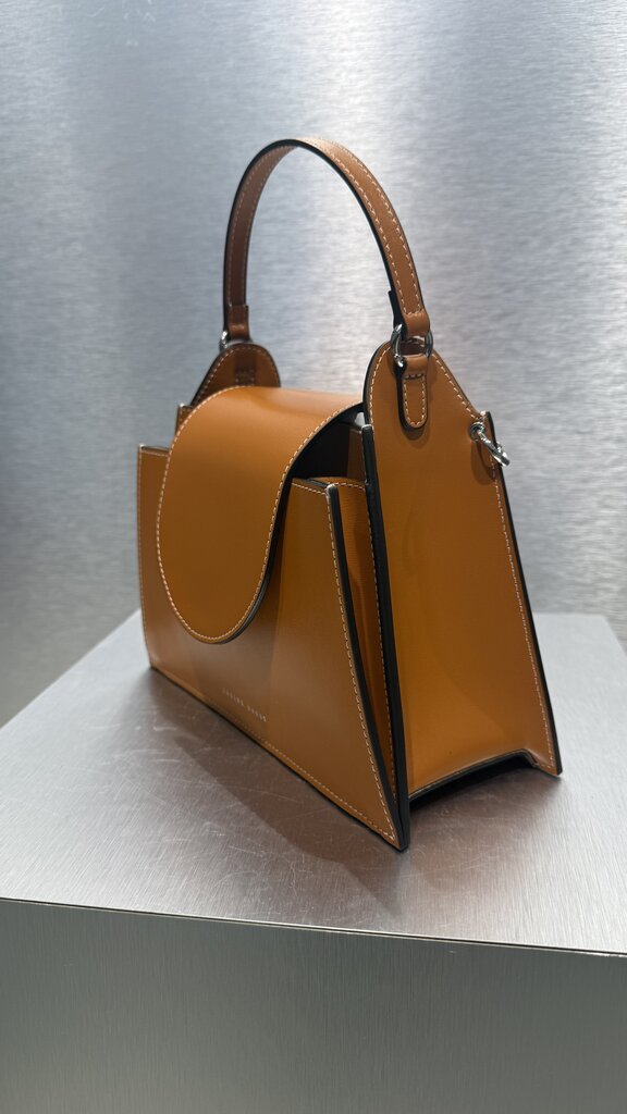 Zarina Rouge Anna Handbag - Peanut Butter Patent