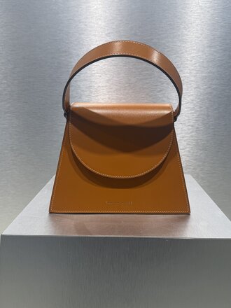 Zarina Rouge Suri Handbag - Peanut Butter Patent