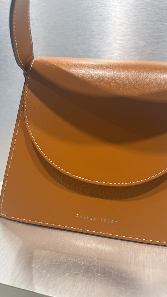 Zarina Rouge Suri Handbag - Peanut Butter Patent