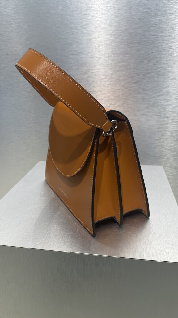 Zarina Rouge Suri Handbag - Peanut Butter Patent