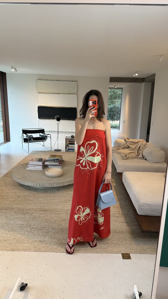 AVDW Flora Travel Dress Bustier - Red