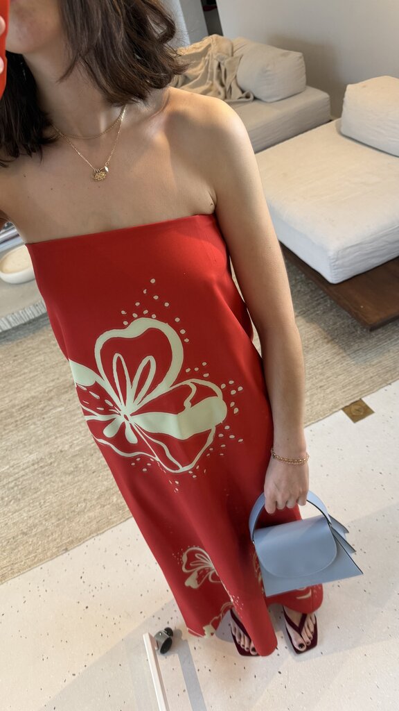 AVDW Flora Travel Dress Bustier - Red