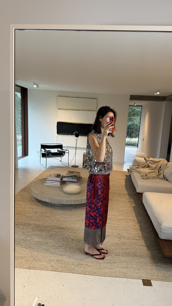 AVDW Mixed Fringe Pareo - Red