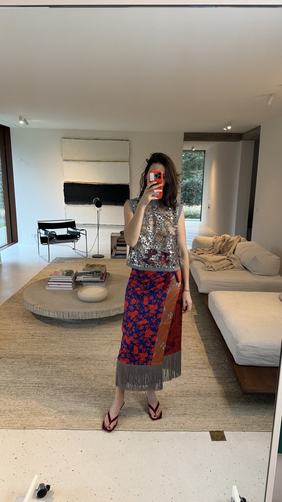 AVDW Mixed Fringe Pareo - Red