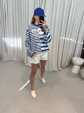 Stieglitz Tacito skate tee wide sleeves - Blue