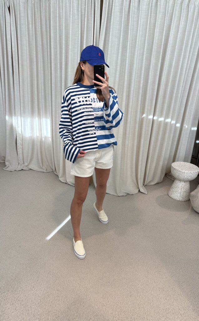 Stieglitz Tacito skate tee wide sleeves - Blue