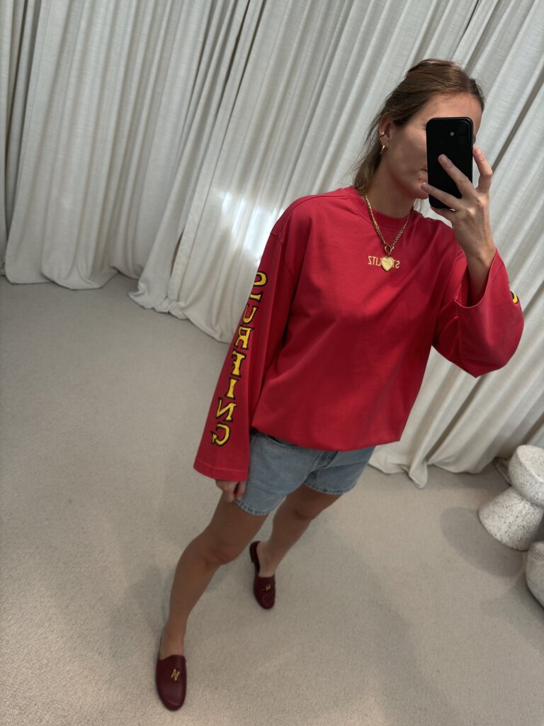 Stieglitz Safira skate tee wide sleeves - Red