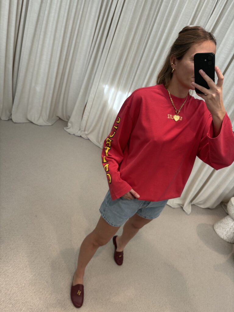 Stieglitz Safira skate tee wide sleeves - Red