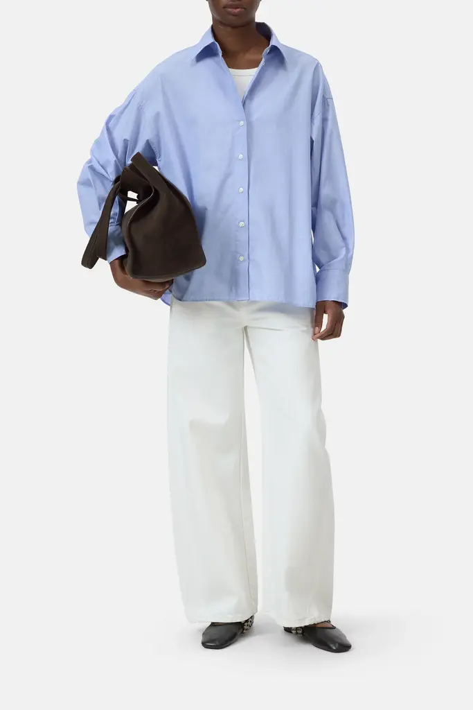 Closed Cape Shirt - Light Blue