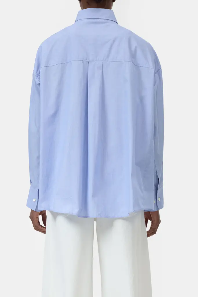 Closed Cape Shirt - Light Blue