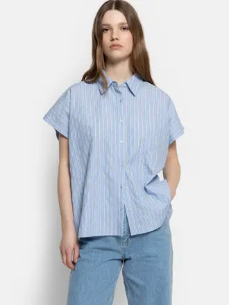 Âme Antwerp Narcissist Shirt - White/Blue