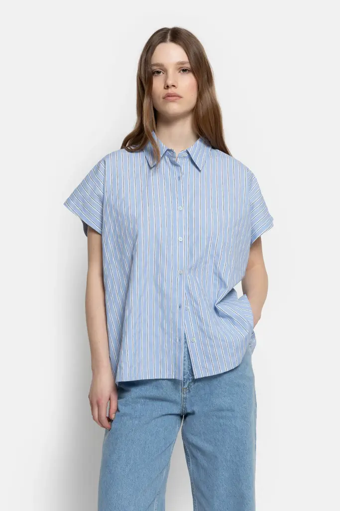 Âme Antwerp Narcissist Shirt - White/Blue