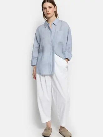 Âme Antwerp Miles Pants - White Flower Embroidery