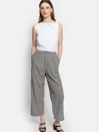 Âme Antwerp Miles Pants - Black & White Check