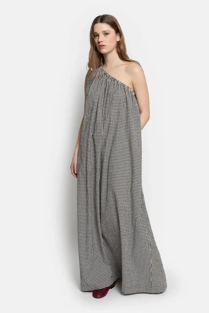 Âme Antwerp Lourose Dress - Black/White Checks