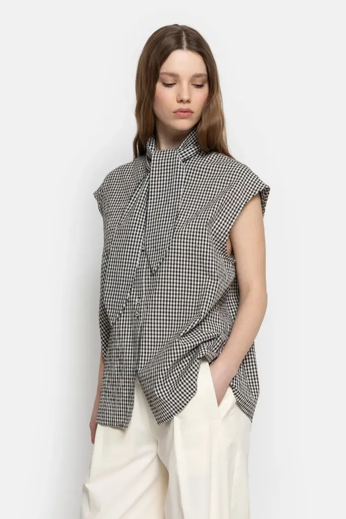 Âme Antwerp Nori Shirt - Black/White Checks